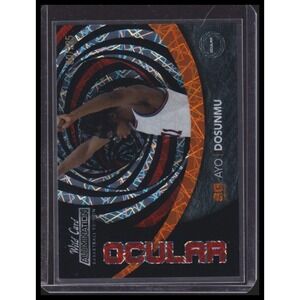 Ayo Dosunmu 2021 Wild Card Alumination #AOC-1 Ocular Swirl Red Holo-Lux #/225